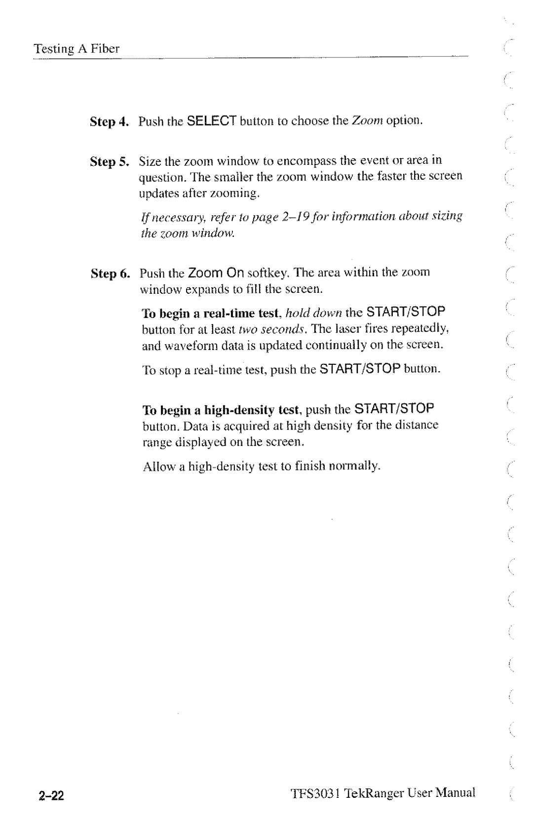 Tektronix TFS3031 manual 