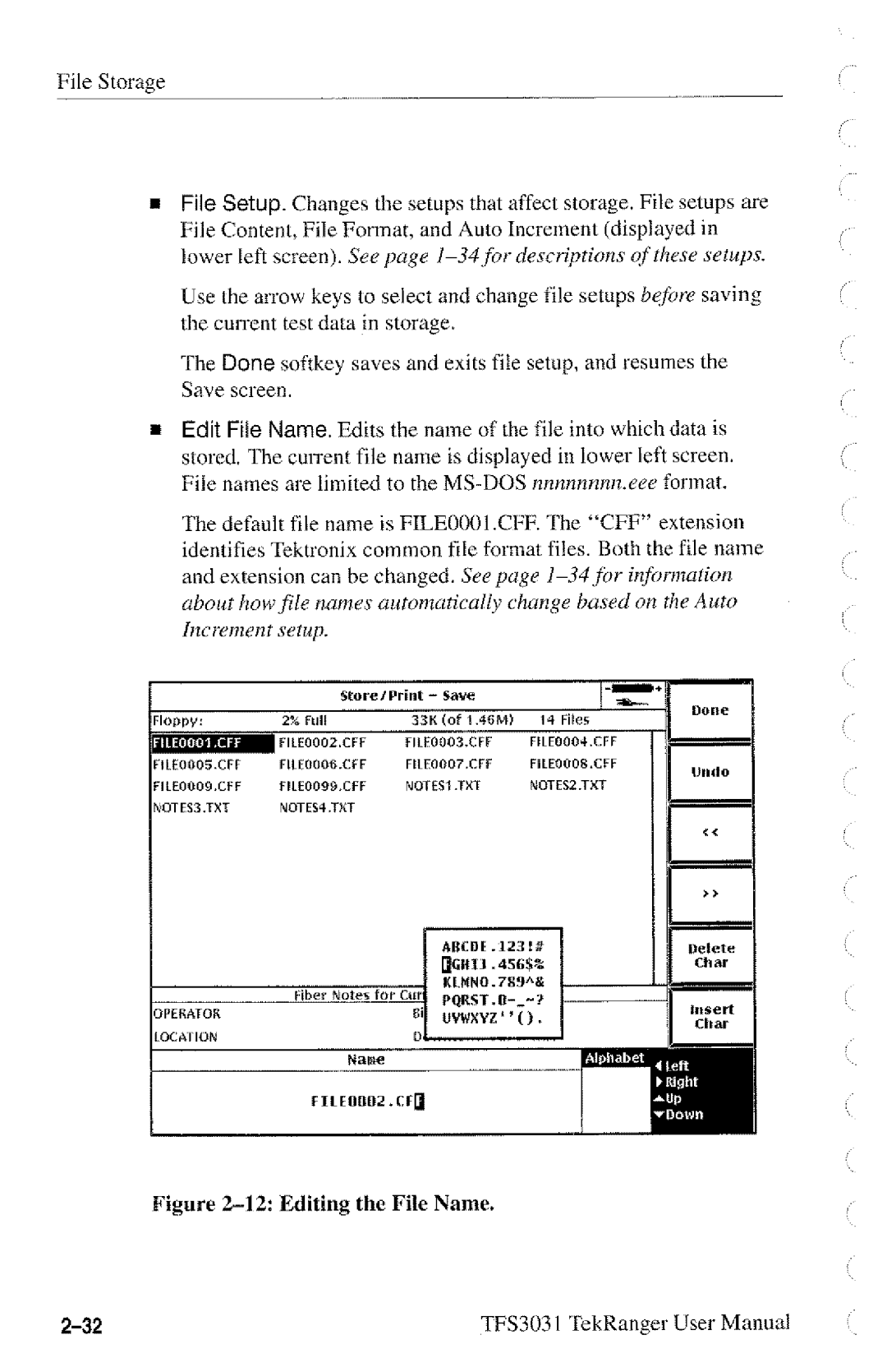 Tektronix TFS3031 manual 