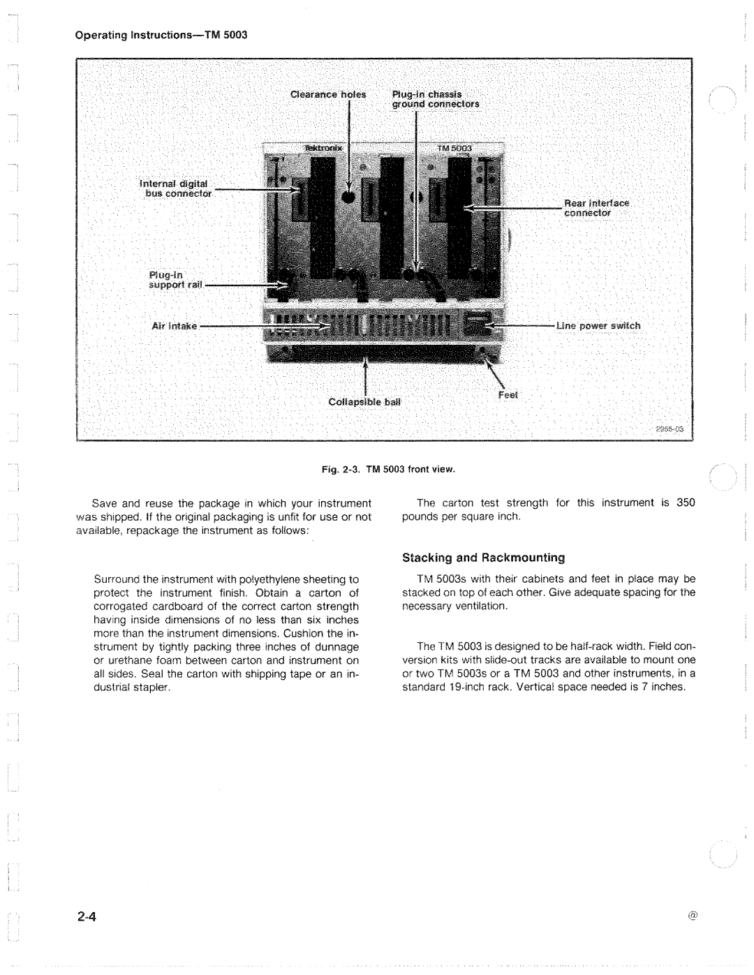 Tektronix TM 5003 manual 