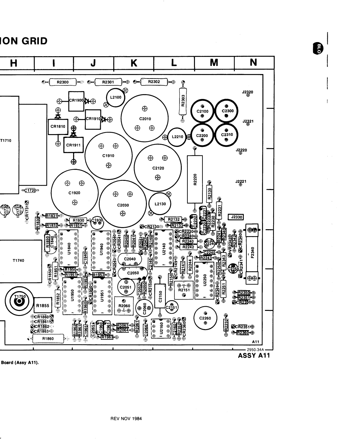 Tektronix TM 5006 manual Ιον G Rid, Rev N O V 