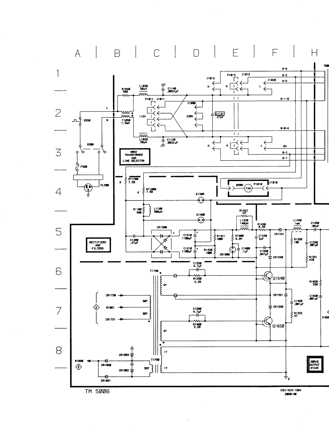 Tektronix TM 5006 manual ~ Β Ι C ~ D ~ Ε ~ F ~ Η 