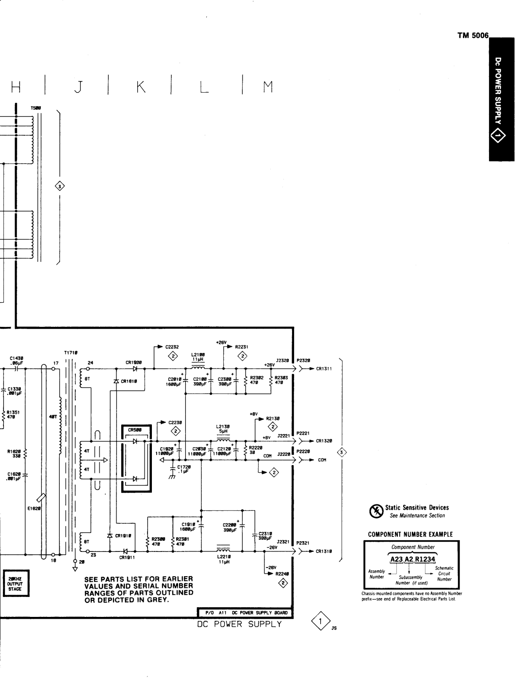 Tektronix TM 5006 manual Static Se nsitive Devices, 23 Α2 R 