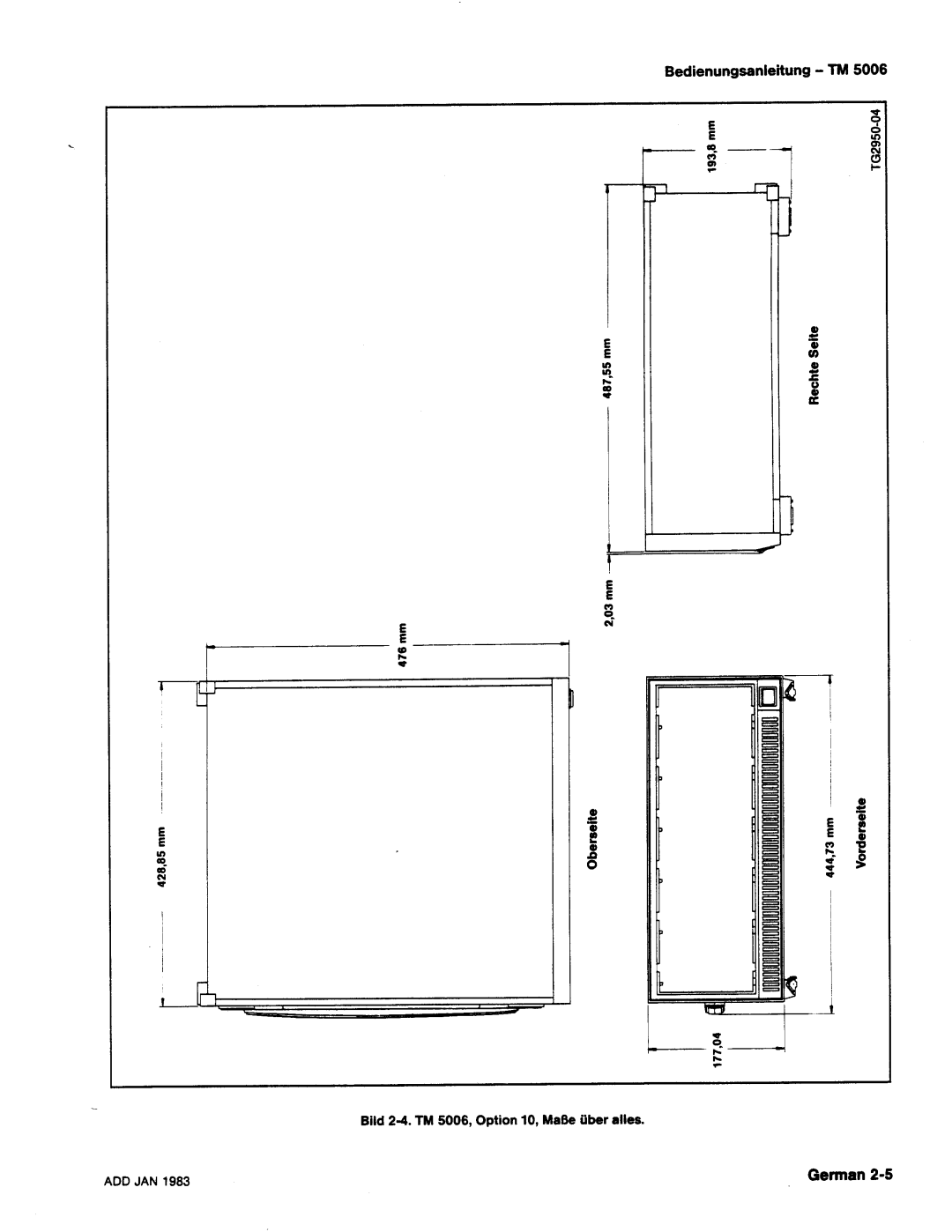 Tektronix TM 5006 manual 