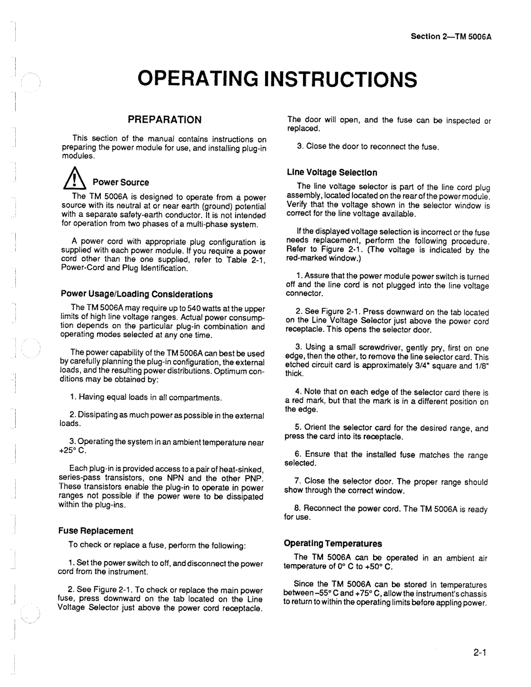 Tektronix TM 5006A manual 