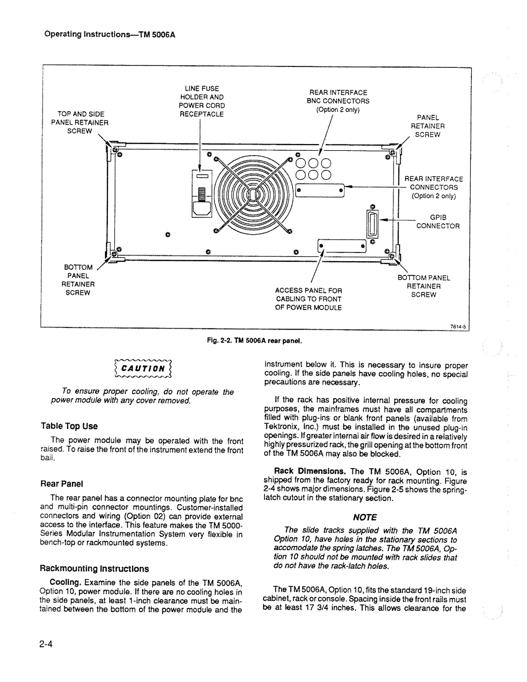 Tektronix TM 5006A manual 