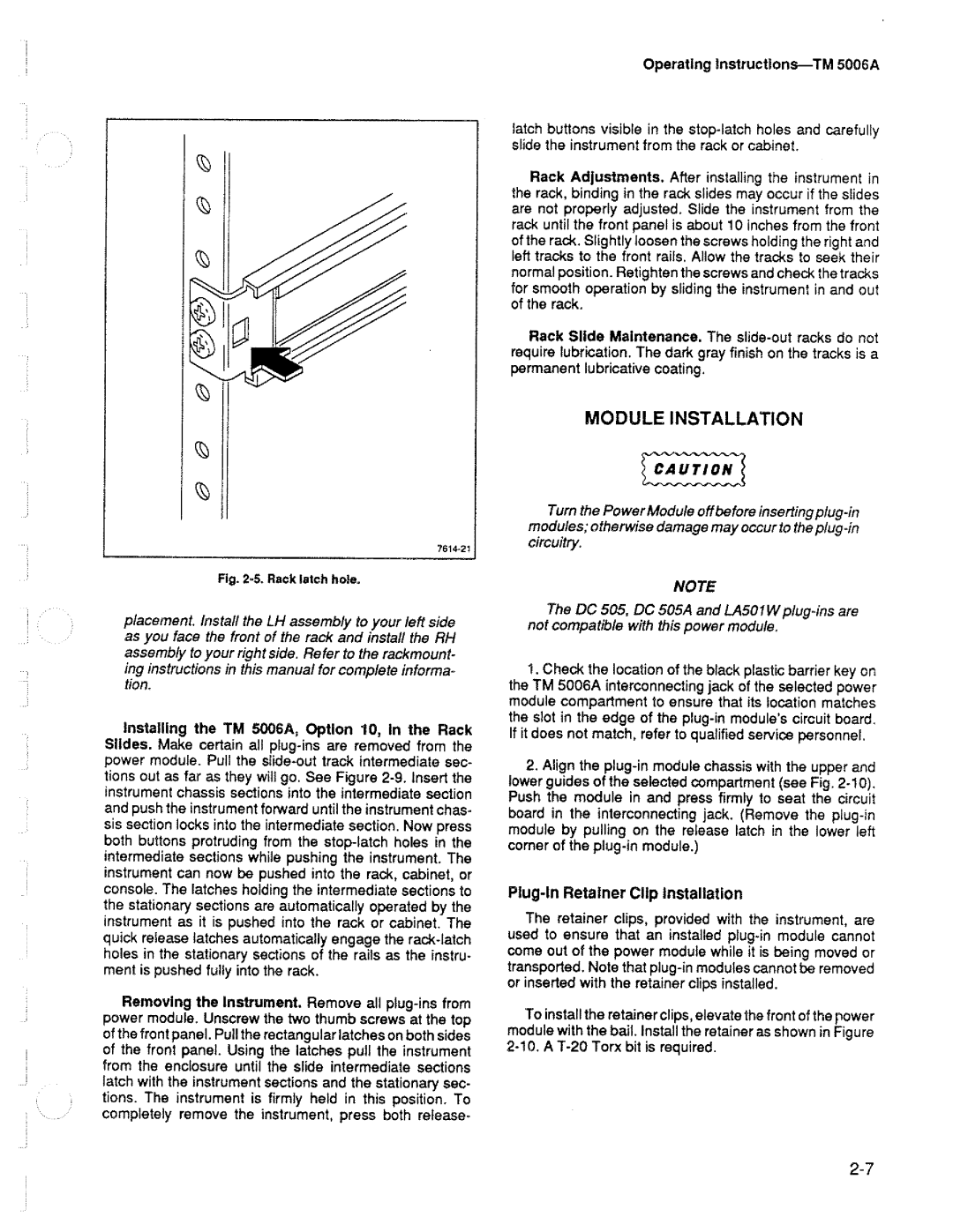 Tektronix TM 5006A manual 