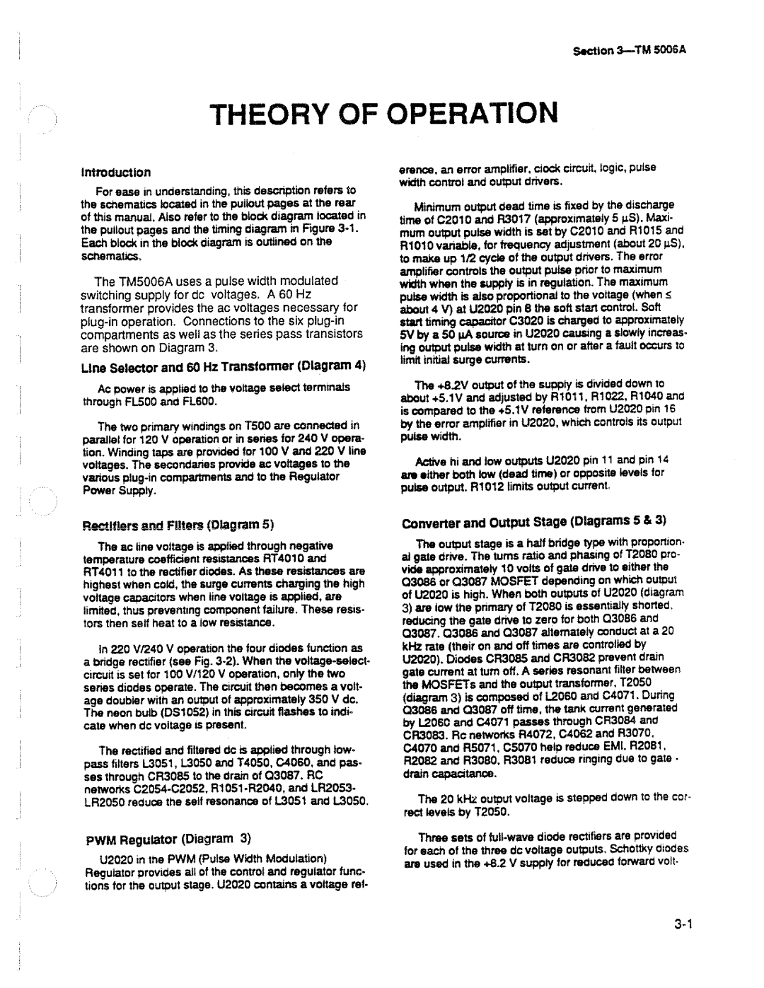 Tektronix TM 5006A manual 