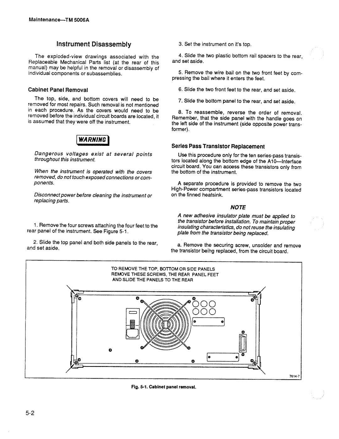 Tektronix TM 5006A manual 