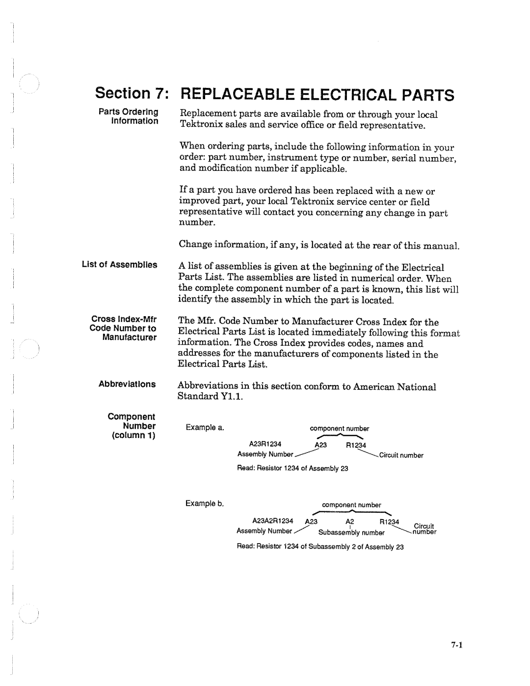 Tektronix TM 5006A manual 