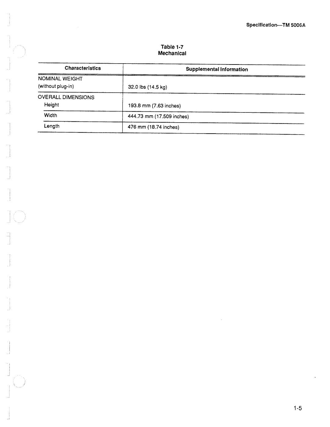 Tektronix TM 5006A manual 