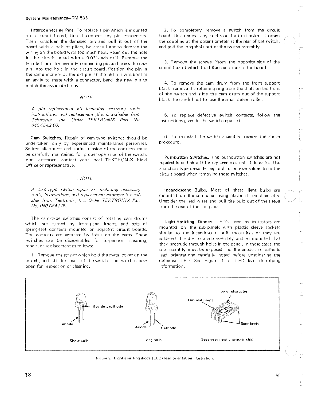 Tektronix TM 503 manual 