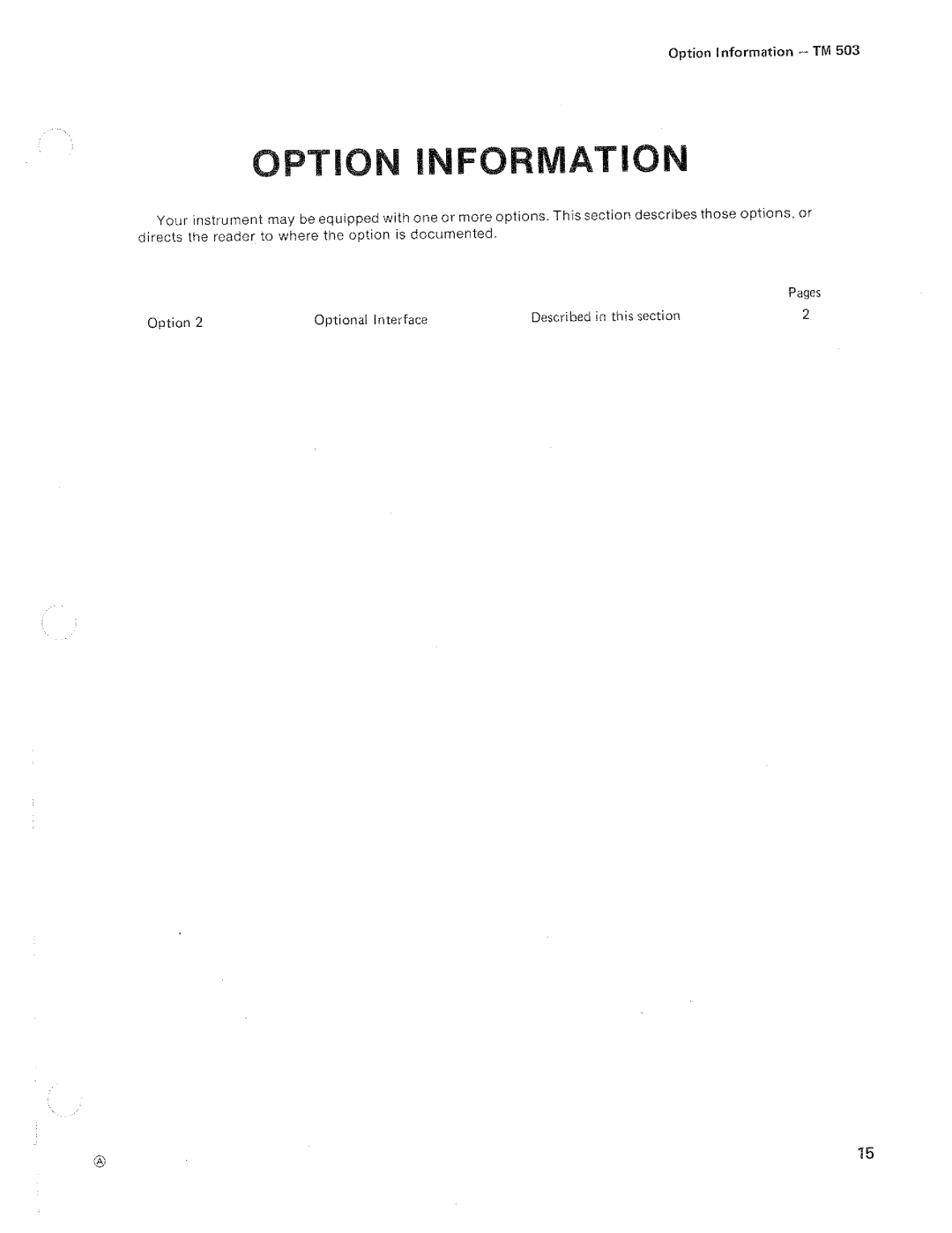 Tektronix TM 503 manual 