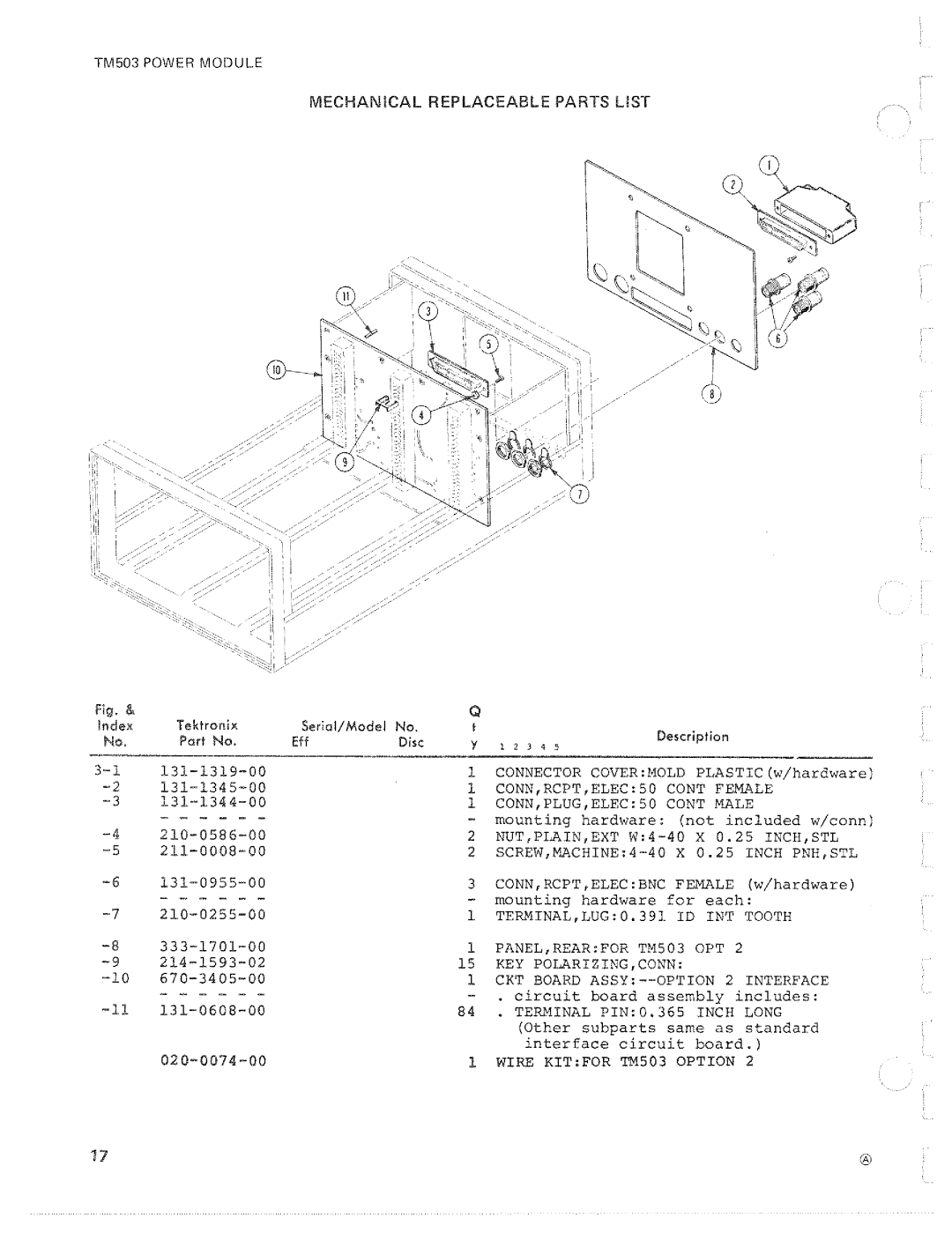 Tektronix TM 503 manual 