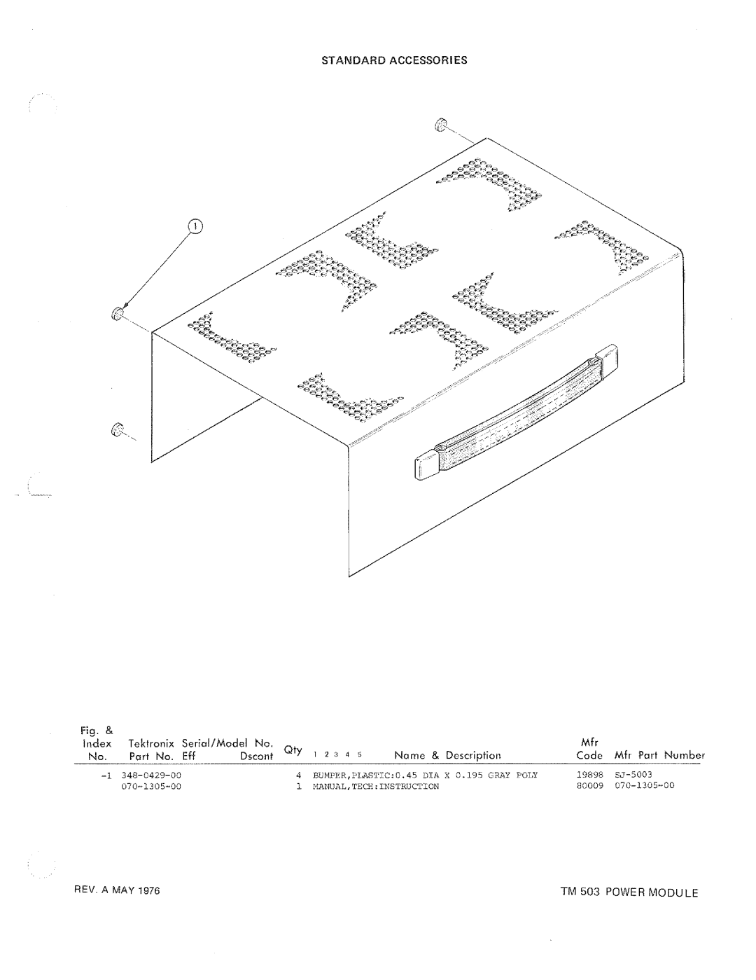 Tektronix TM 503 manual 