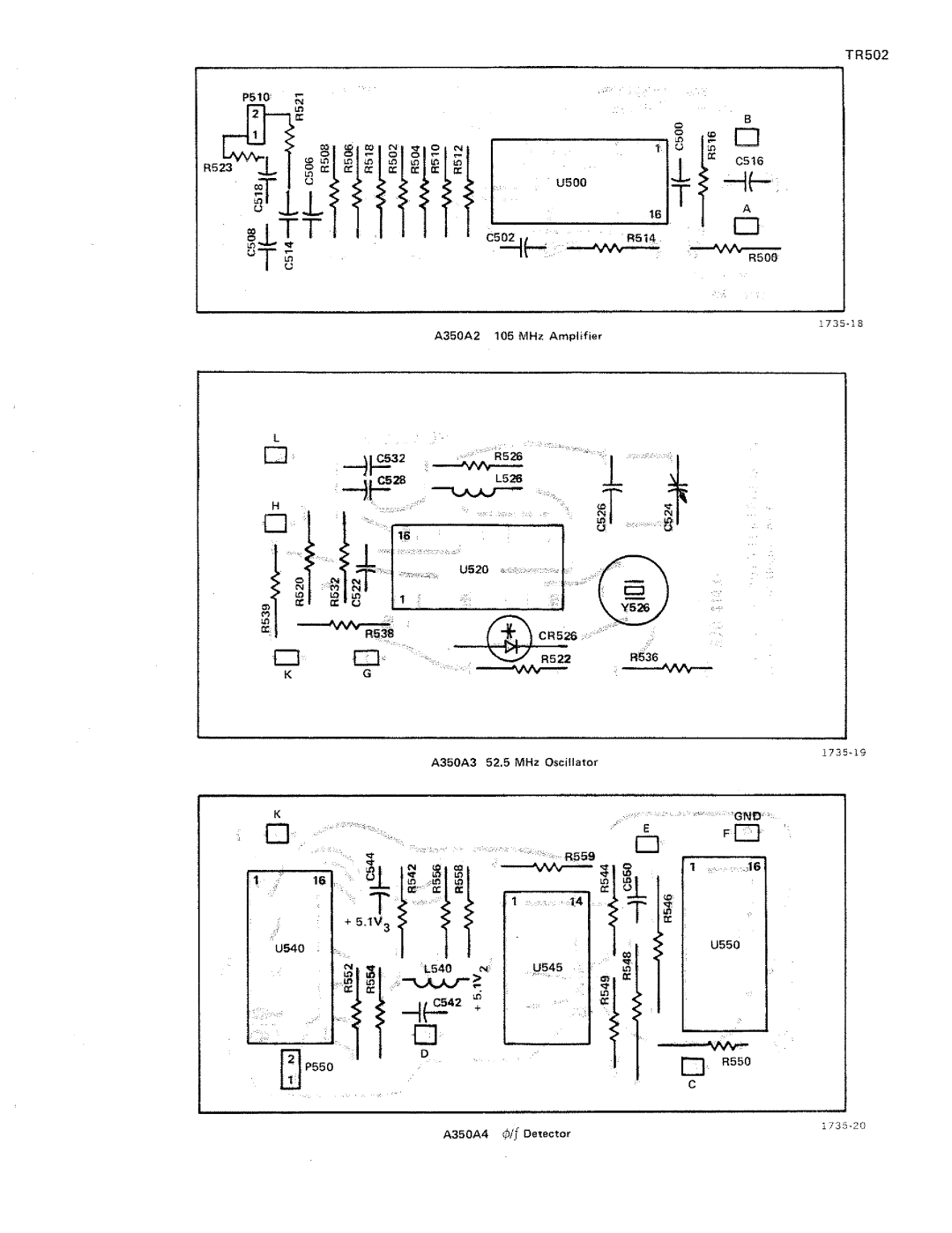 Tektronix TR 502 manual 