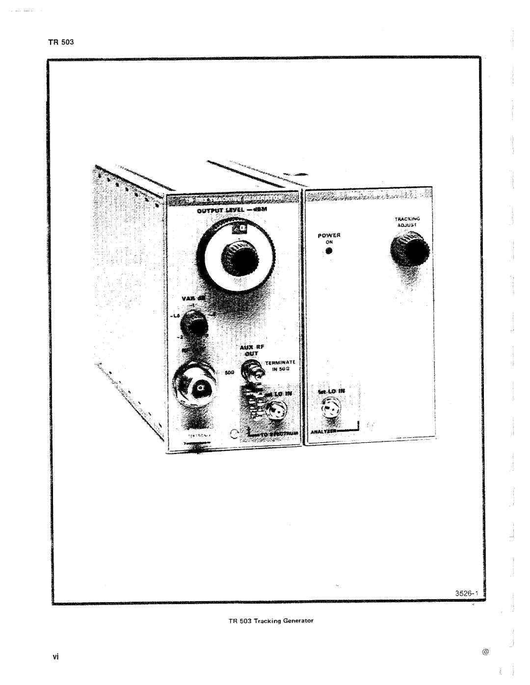 Tektronix TR 503 manual 