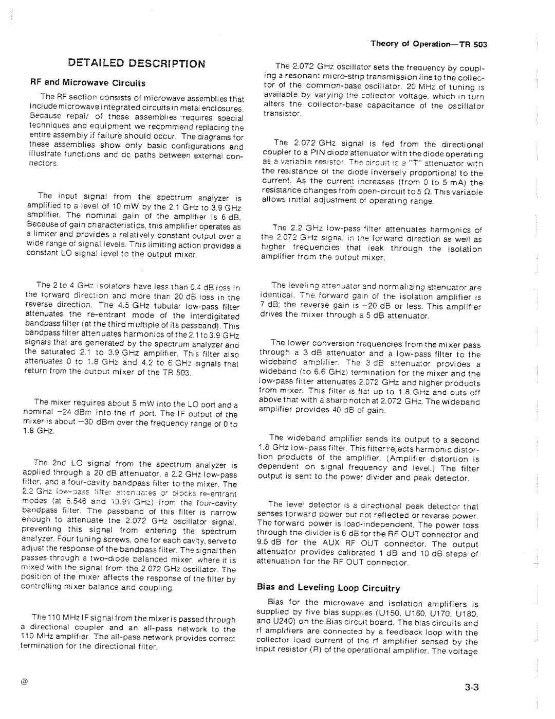 Tektronix TR 503 manual 