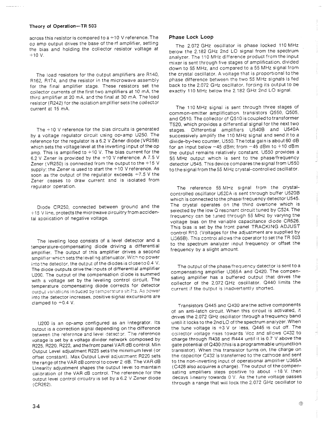 Tektronix TR 503 manual 