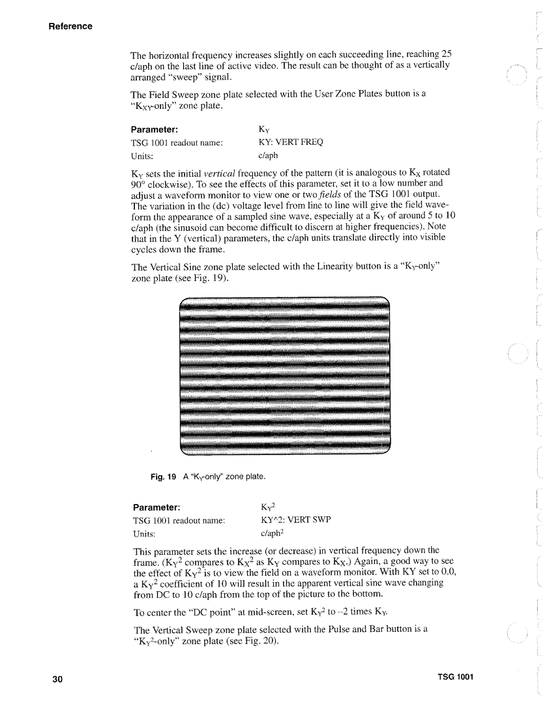 Tektronix TSG 1001 manual 