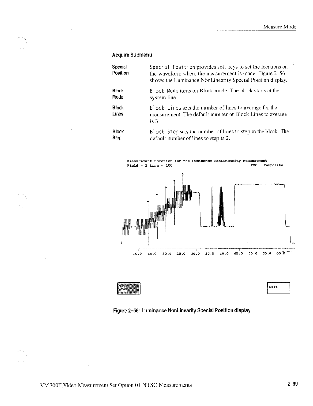 Tektronix VM700T manual 