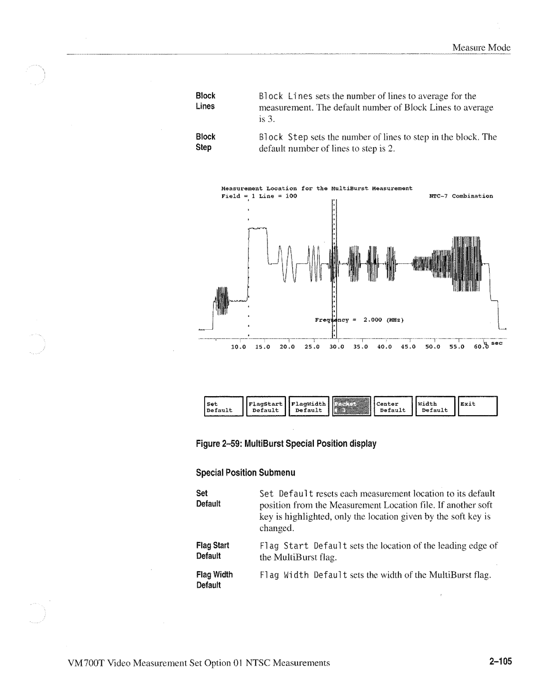 Tektronix VM700T manual 