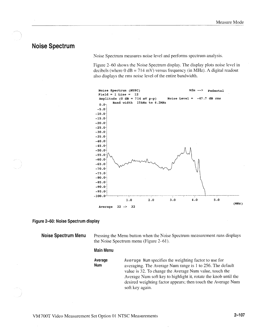 Tektronix VM700T manual 