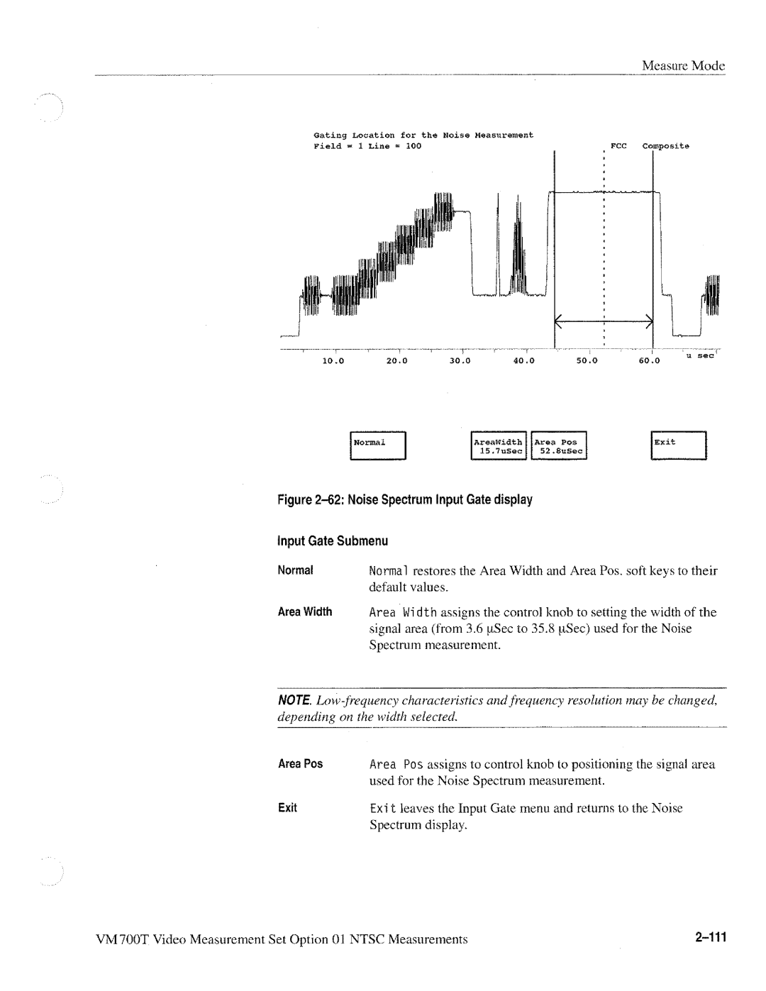 Tektronix VM700T manual 