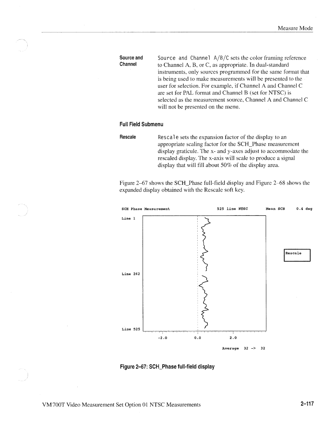 Tektronix VM700T manual 