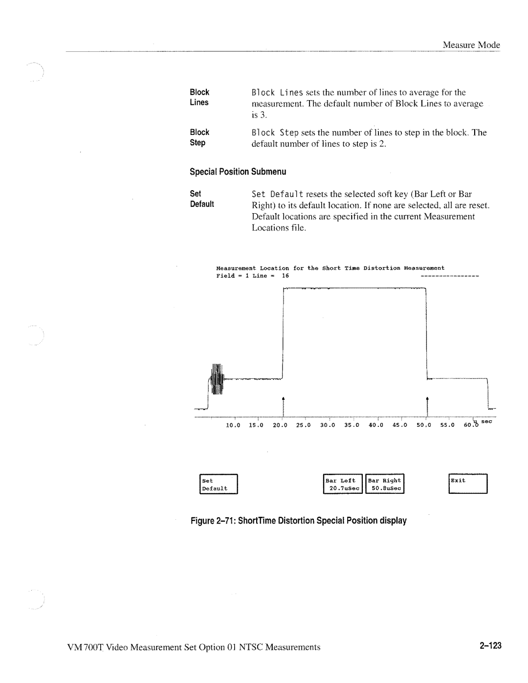 Tektronix VM700T manual 