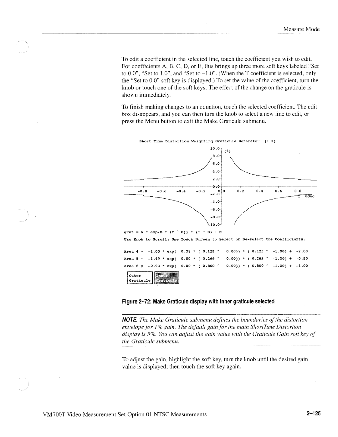 Tektronix VM700T manual 