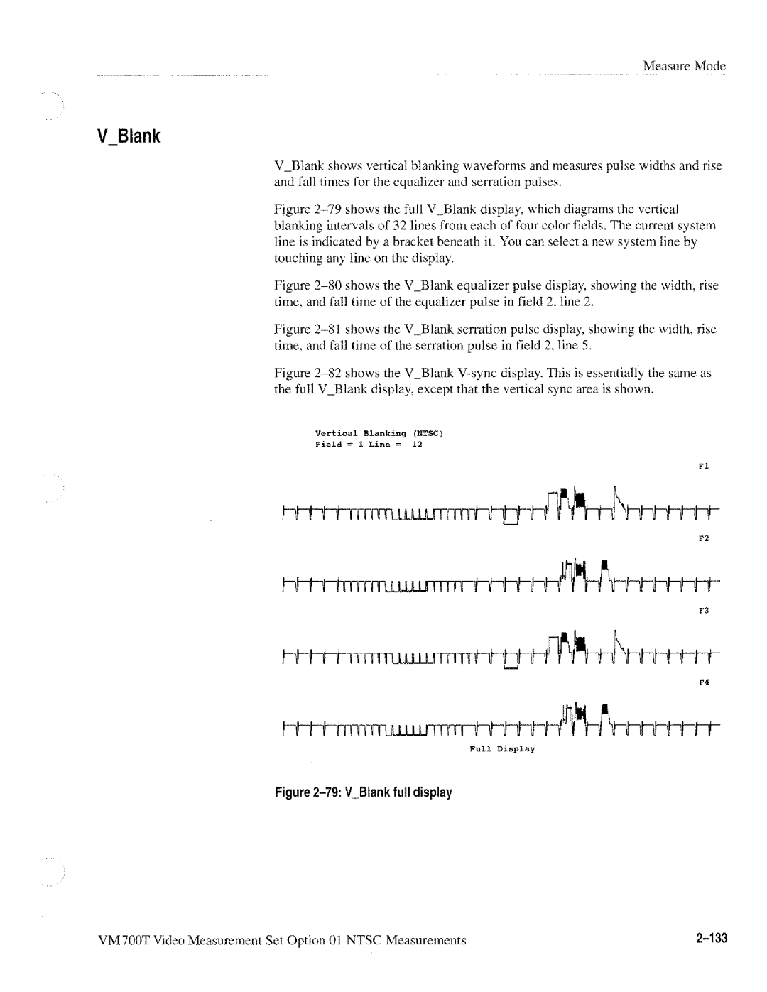 Tektronix VM700T manual 