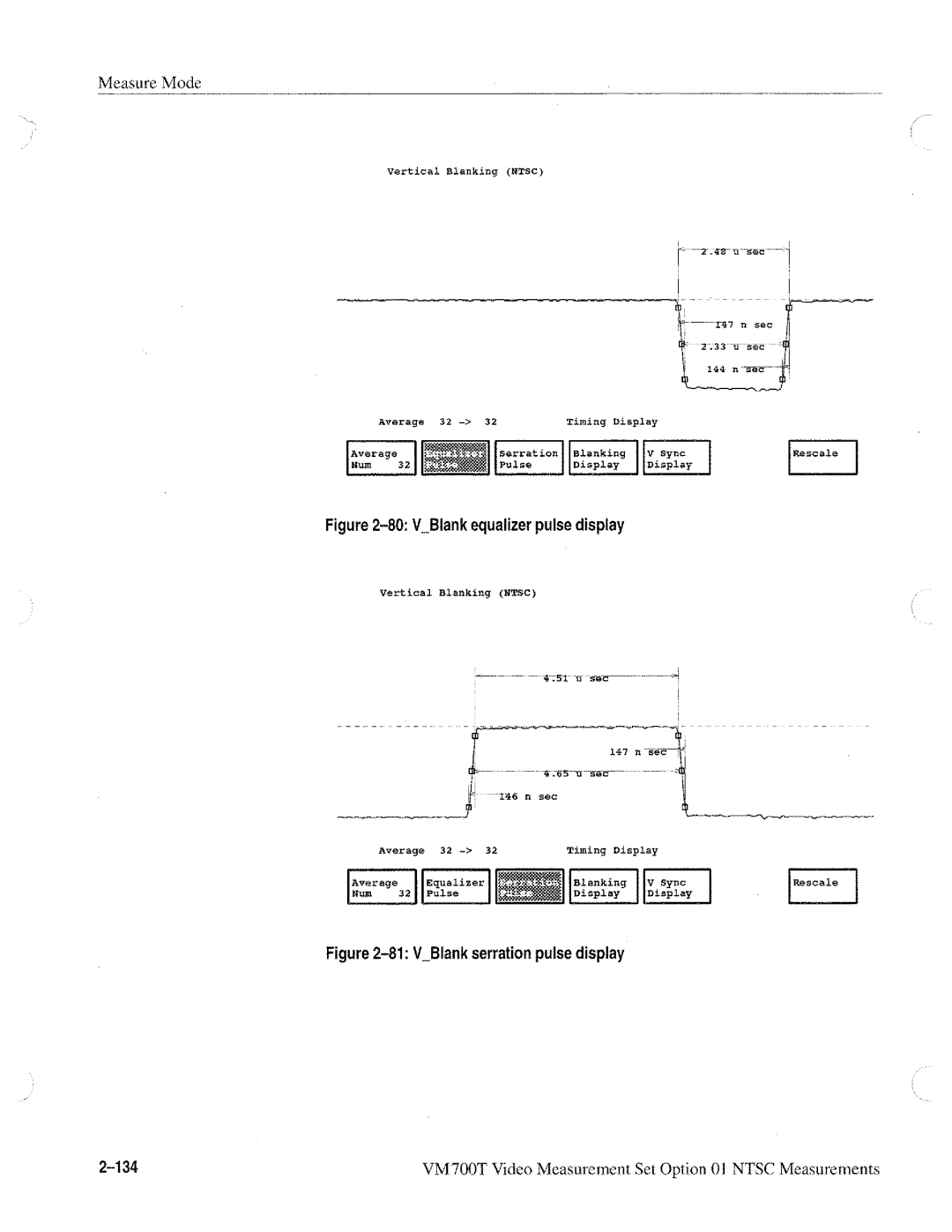 Tektronix VM700T manual 