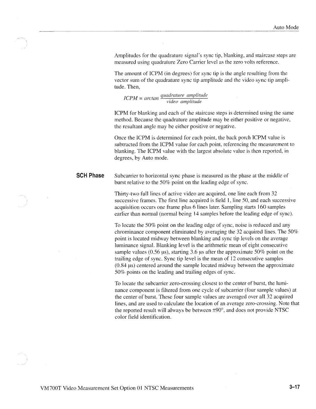 Tektronix VM700T manual 