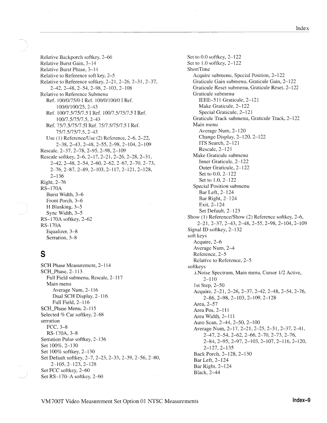 Tektronix VM700T manual 