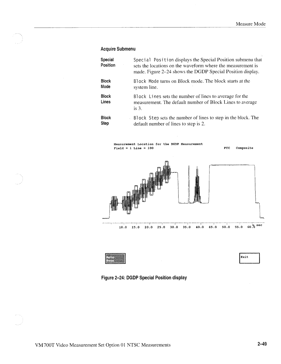 Tektronix VM700T manual 