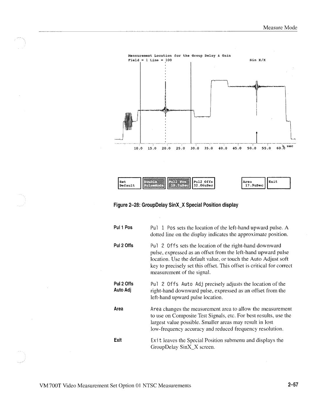 Tektronix VM700T manual 