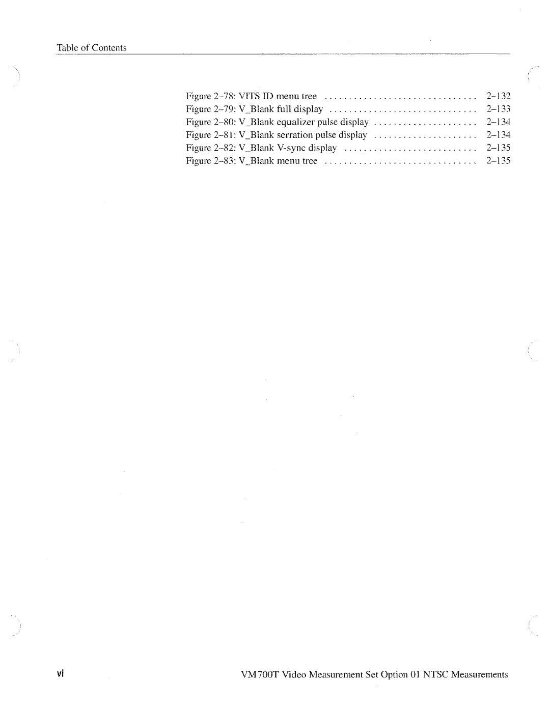 Tektronix VM700T manual 