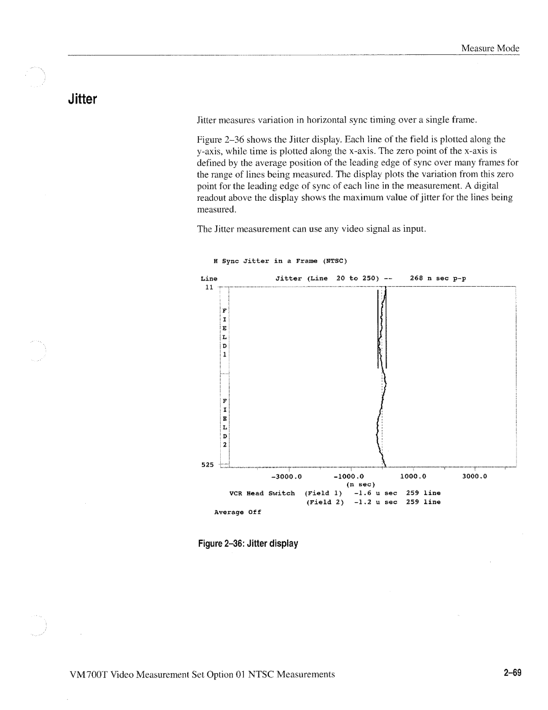 Tektronix VM700T manual 