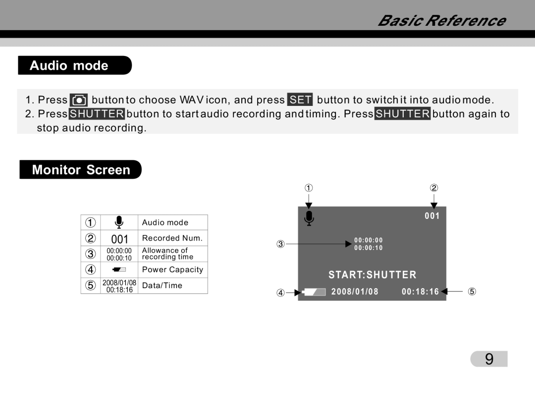 Tekxon Technology K5 manual Audio mode 