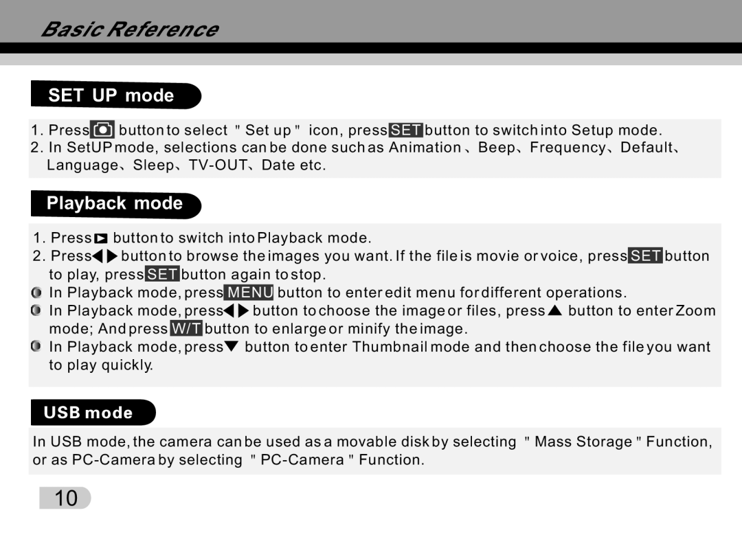 Tekxon Technology K5 manual SET UP mode, Playback mode 