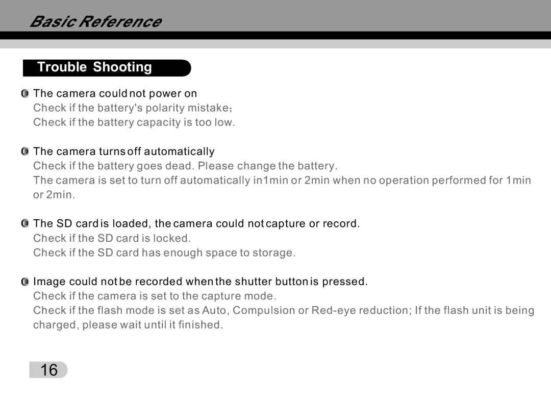 Tekxon Technology K5 manual Trouble Shooting 