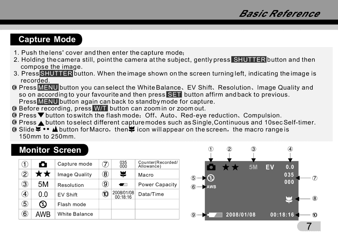 Tekxon Technology K5 manual Capture Mode, Monitor Screen 