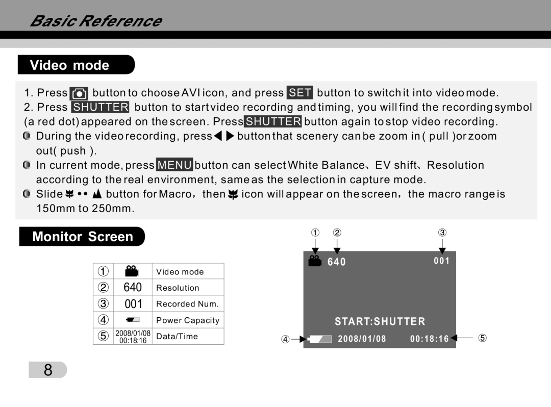 Tekxon Technology K5 manual Video mode 