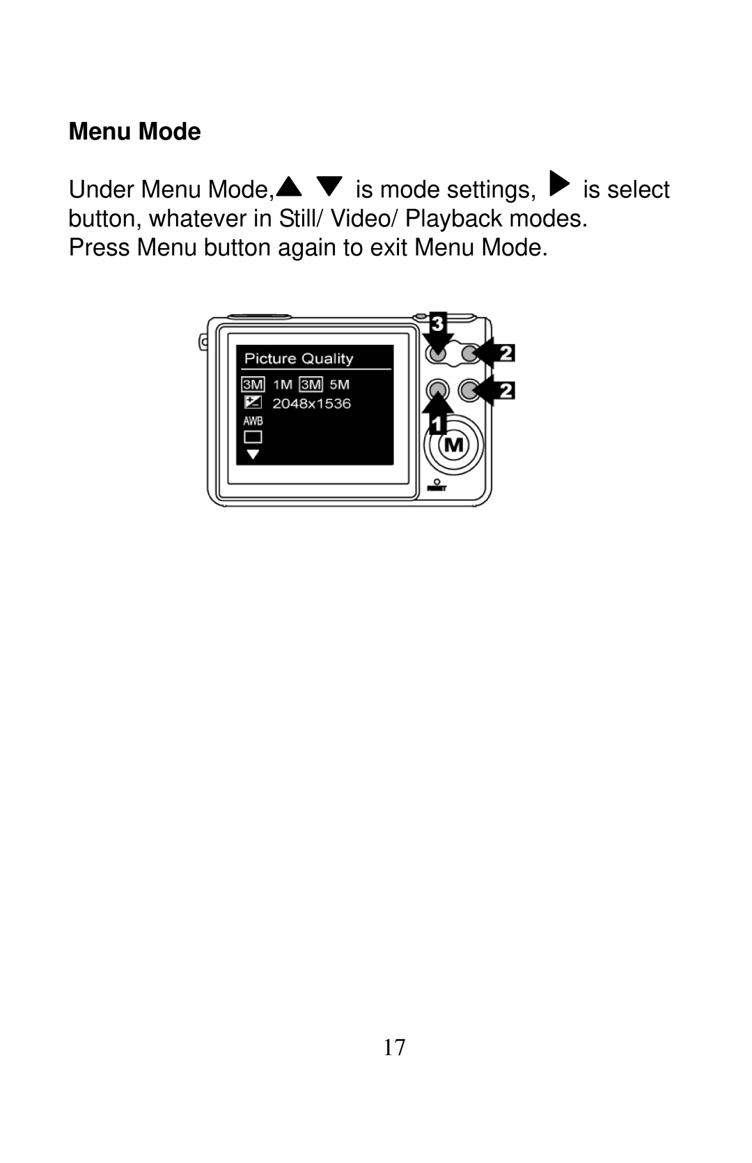 Tekxon Technology X51 manual Menu Mode 