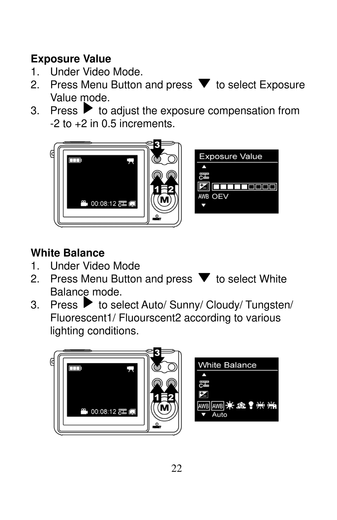 Tekxon Technology X51 manual Exposure Value 