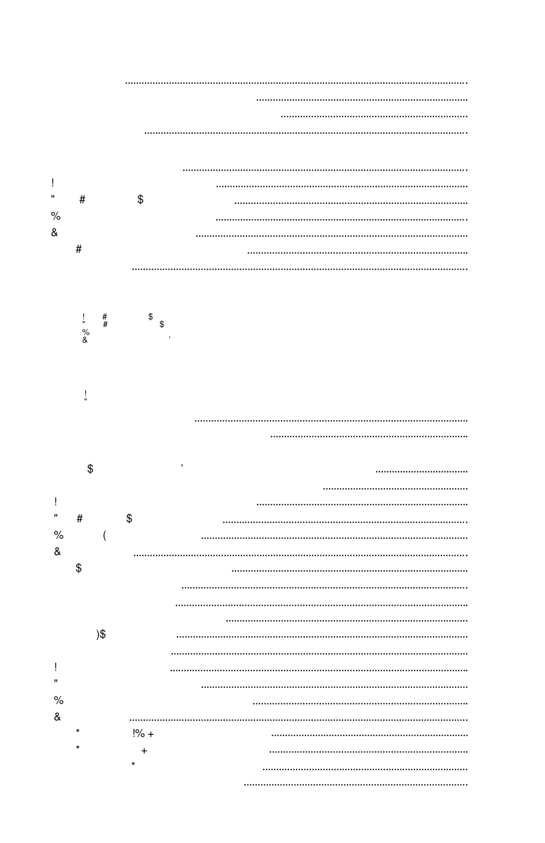 Teledex B250D manual Table of Contents 