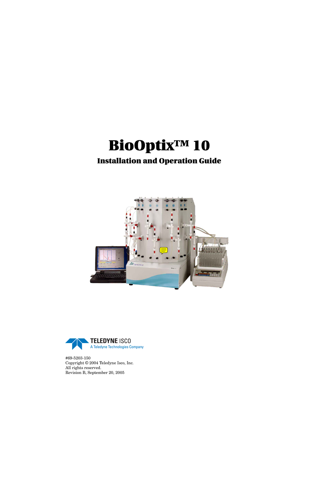 Teledyne 10 manual BioOptix 