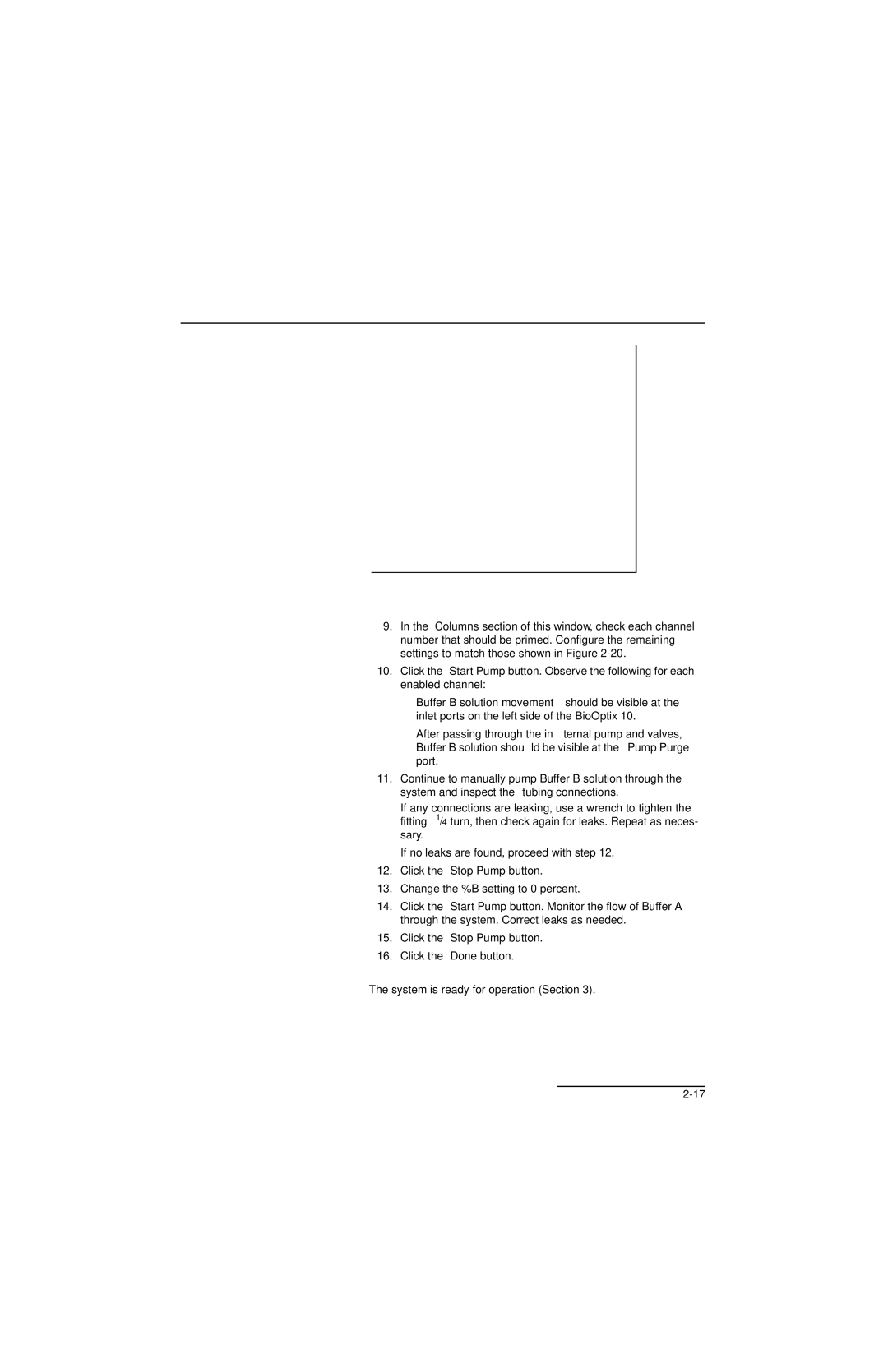 Teledyne manual BioOptix 10 Manual Hardware Control window 