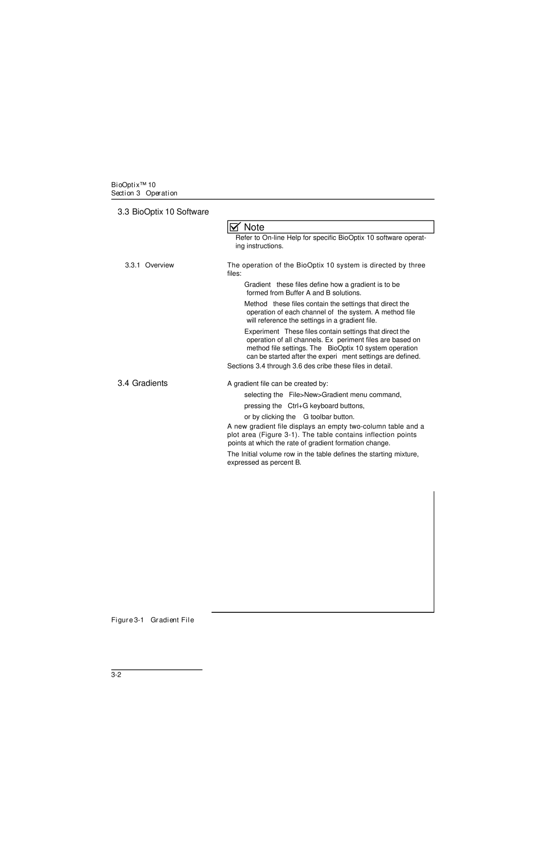 Teledyne manual BioOptix 10 Software, Gradients, Overview 