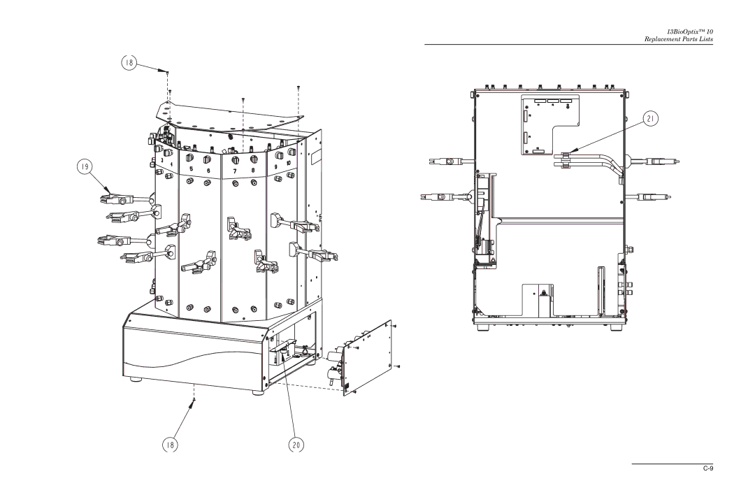 Teledyne manual 13BioOptix 10 Replacement Parts Lists 